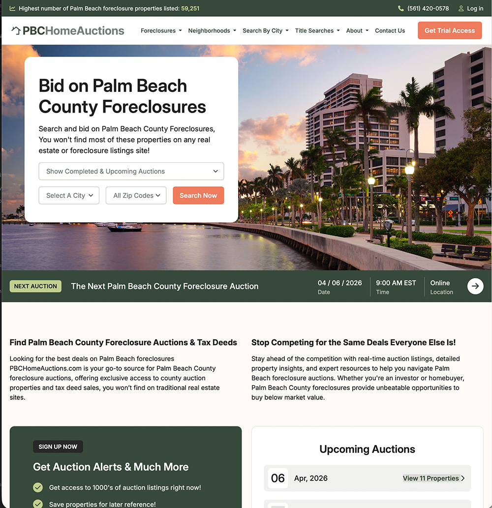 PBCHomeAuctions.com site template